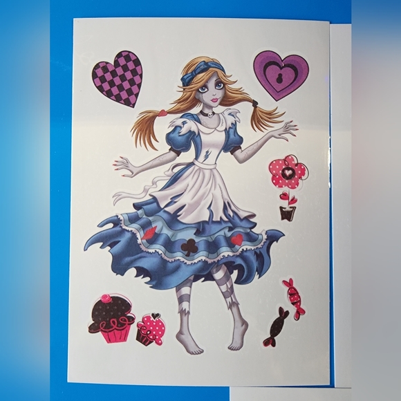 Set of 10 Once Upon A Zombie Temporary Tattoos,  Disney Zombies - Picture 4 of 6